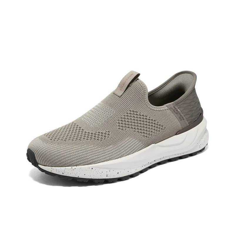 Skechers Slip Ins Slip Ins Technology Breathable Lightweight Low Top Casual Shoes Men's Gray-2