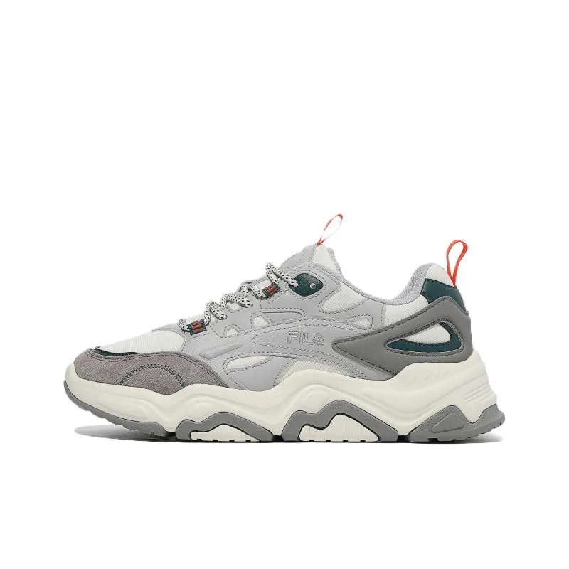 FILA Tiny Rumble Anti Slip Wear Resistant Low Top Casual Shoes Unisex Greige Korean Style-0