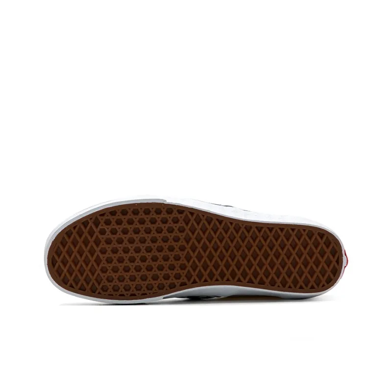 Vans Slip on Anti Slip And Wear Resistant Lightweight Low Top Skateboard Shoes Unisex Black White-4