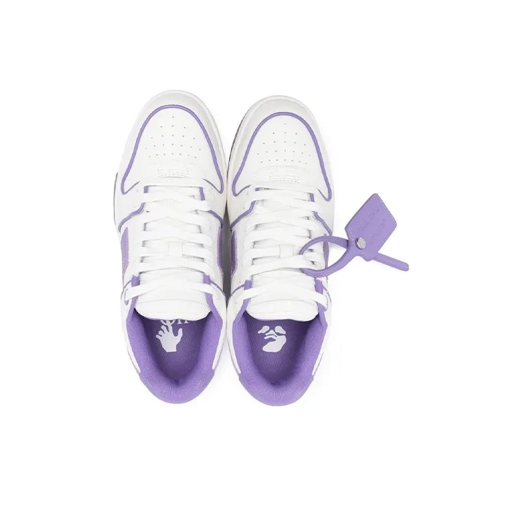 OFF WHITE Out Of Office Ooo Low Tops Outlined White Lilac Purple Women's-2