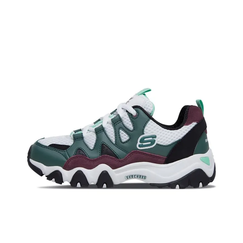 One Piece X Skechers D'LITES Series Casual Shoes Unisex Low Top White/Green-0