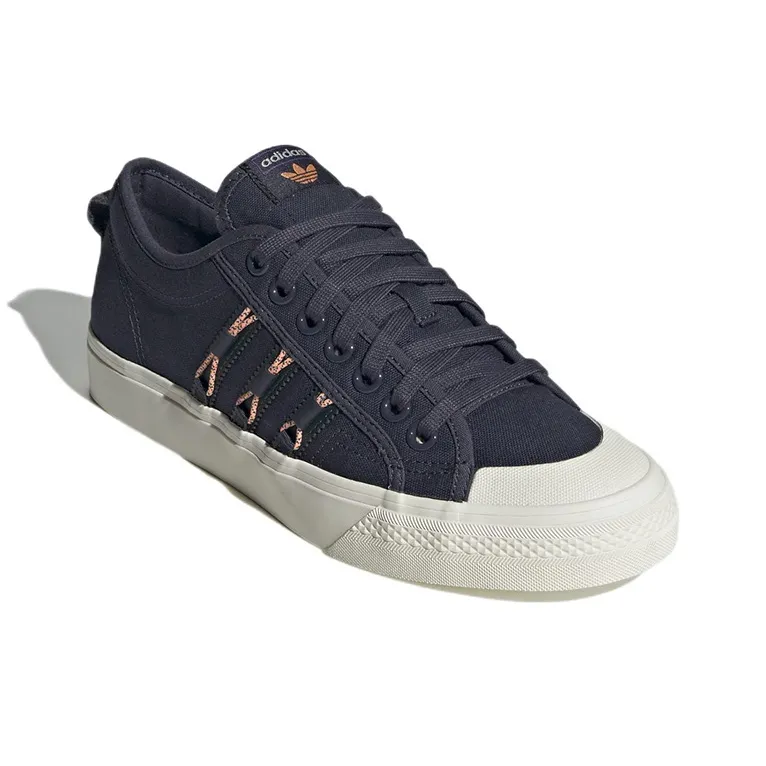 Adidas Originals Nizza Shadow Navy Legend Ink Beam Orange-2