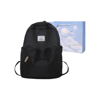 Duoluplo Doron Paul Nylon Fabric Backpack Women's Black/Dark Blue/Gray/Red/Light Blue