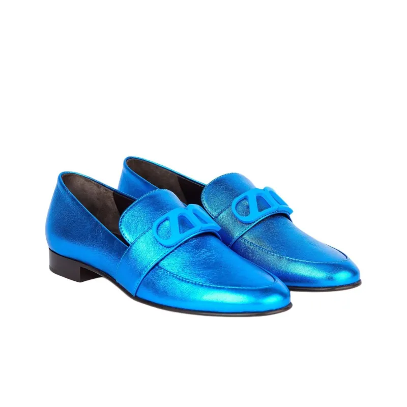 MAISON SKORPIOS Blair Loafers Women's Blue-3
