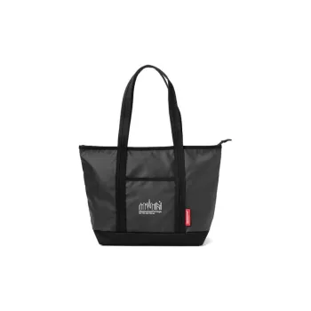 Manhattan Portage Polyester Tote Bag Shopping Bag Shoulder Bags Medium Size Unisex Black White