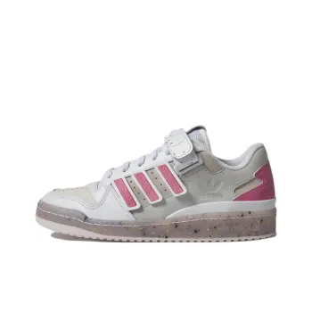 Adidas Originals FORUM Low Pabllo Vittar Lightweight Anti Slip And Wear Resistant Low Top Skateboard Shoes White Pink