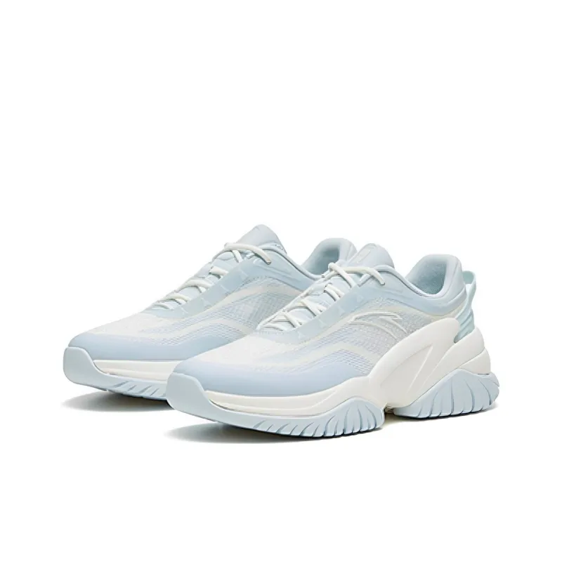 Anta Variety Training Collection Anti Slip Wear Resistant Low Top Training Shoes Women's Blue White-0