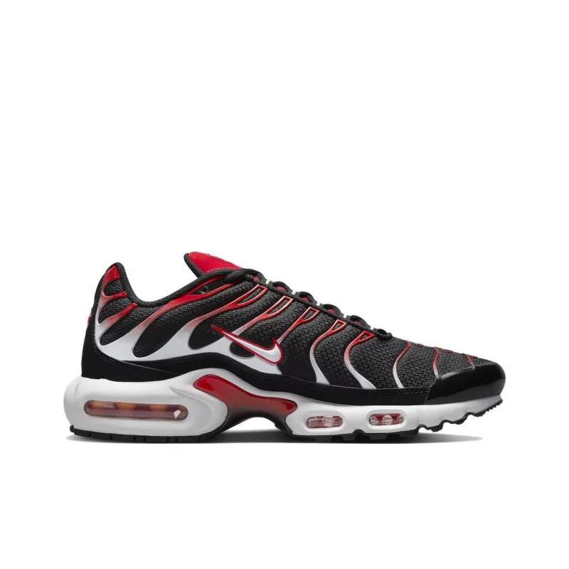 Nike Air Max Plus Black White University Red-1