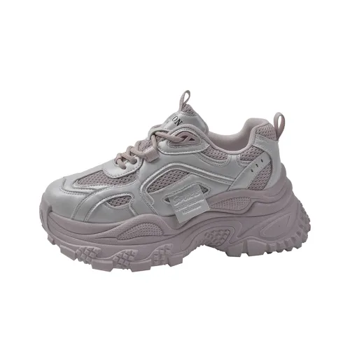 ABCYLM Anti Slip Wear Resistant Low Top Chunky Sneakers Women's