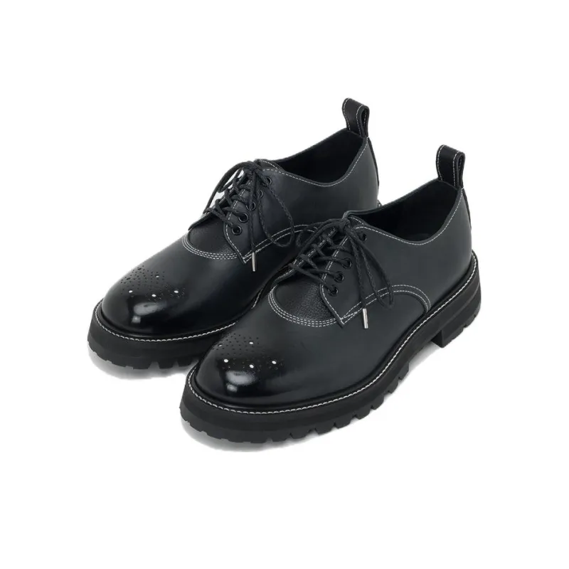 Hender Scheme Commando Blucher Men's Casual Shoes Men's Black-2
