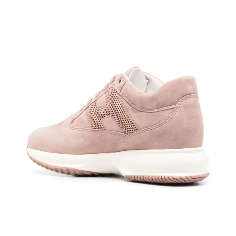 HOGAN Interactive Low Top Sports Casual Shoes Women's Pink-3