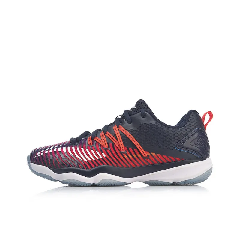LINING Ranger 3.0 Team Women's Badminton Shoes - Dark Blue/Red-0