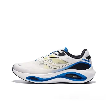 Saucony Phoenix Inferno 3 Anti Slip Wear Resistant Low Top Running Shoes Men's White Blue