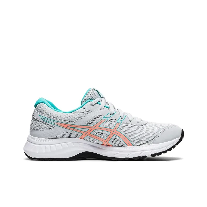 Asics Gel-Contend 6 Cushioning Anti-Slip And Wear-Resistant Low-Top Running Shoes Women's Gray Orange-1