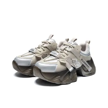 DEFINE CHOICE Cushioning Slip Resistant Height Increasing Low Top Chunky Sneakers Women's