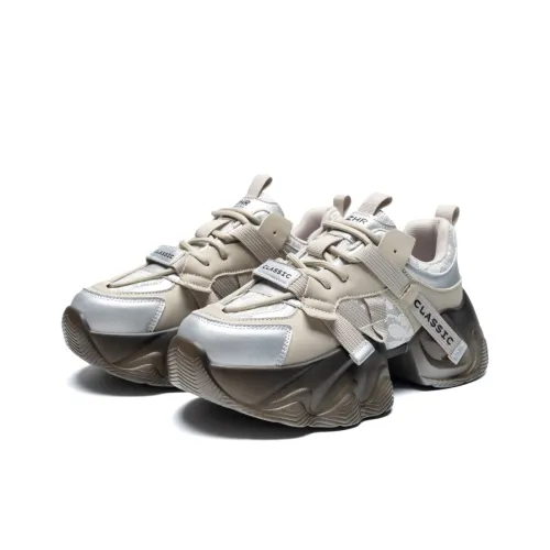 DEFINE CHOICE Cushioning Slip Resistant Height Increasing Low Top Chunky Sneakers Women's