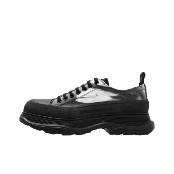 Alexander McQueen Brush Stroke Printed Lace Up Shoes