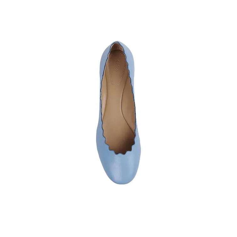 Chloé Lauren Leather Ballerina Shoes-4
