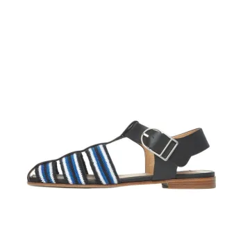 GABRIELA HEARST Calla Roman Sandals Women's Black