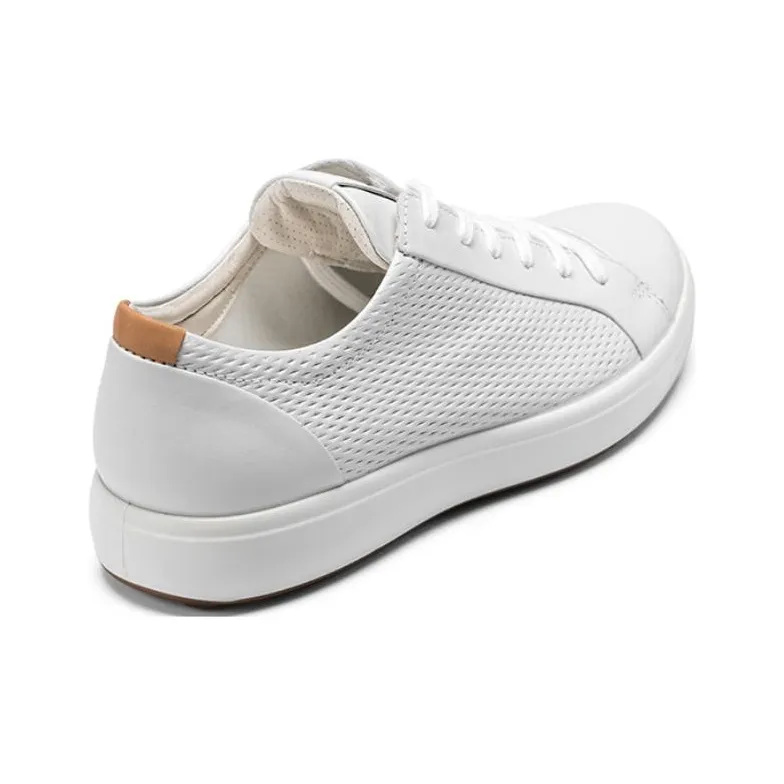 Ecco Soft Cool Low Top Sports Casual Shoes Men's White-2
