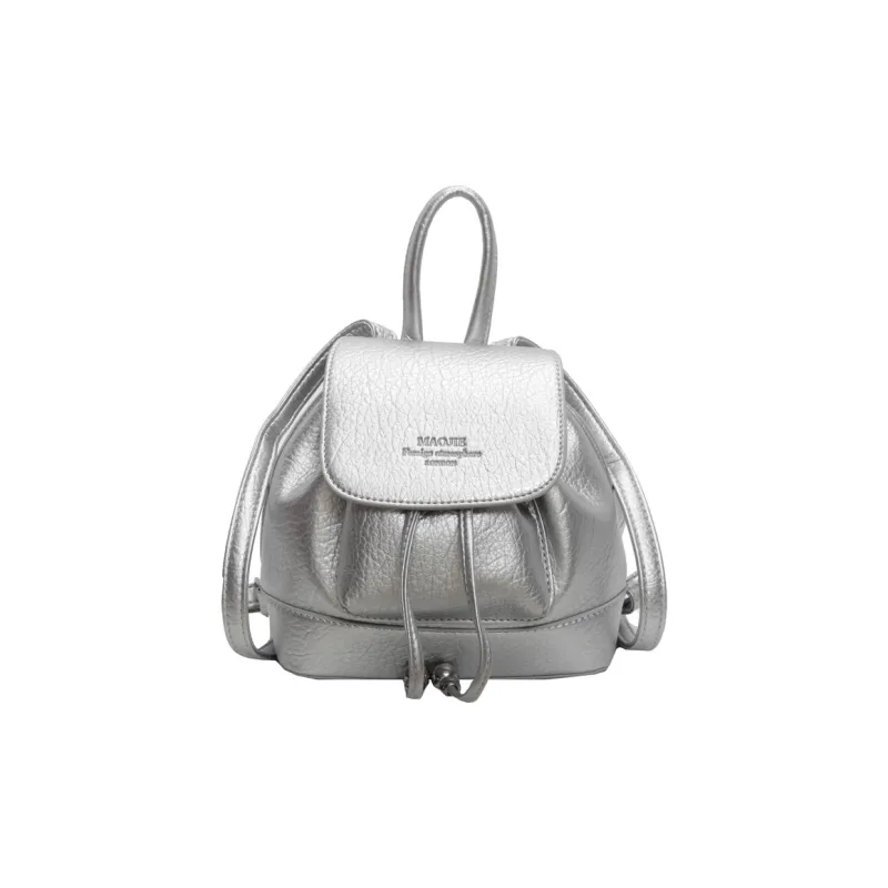 NATTY PU Backpack Unisex Black/Silver/White/Red/Yellow-8