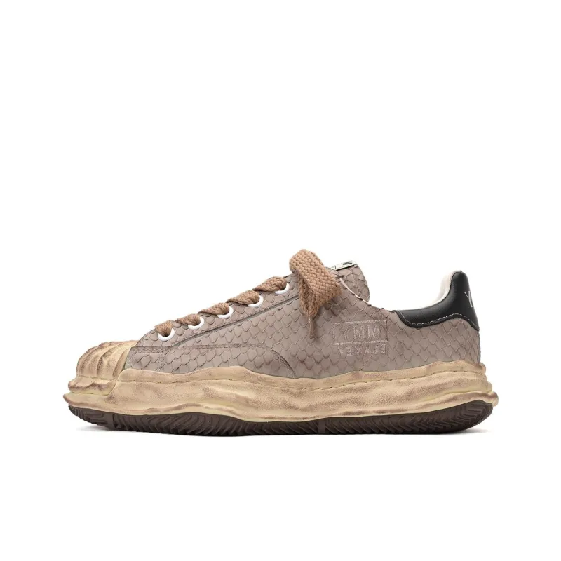 MIHARA YASUHIRO Blakey Stylish Skateboarding Shoes Men's Brown Vintage Version-0