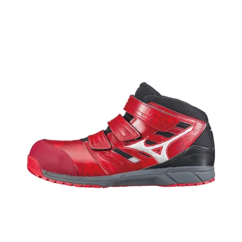 Mizuno Almighty Lifestyle Shoes Unisex Mid-Top Red/Black/White