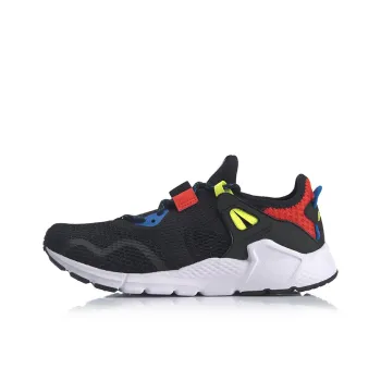 LiNing Mafia Slip Resistant Breathable Lightweight Low Top Casual Shoes Men's Black Red