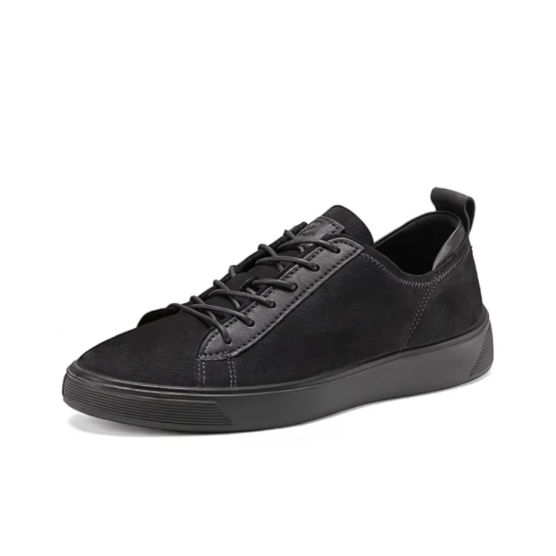 Ecco Street Fun Break Low Top Casual Shoes Men's Black-1