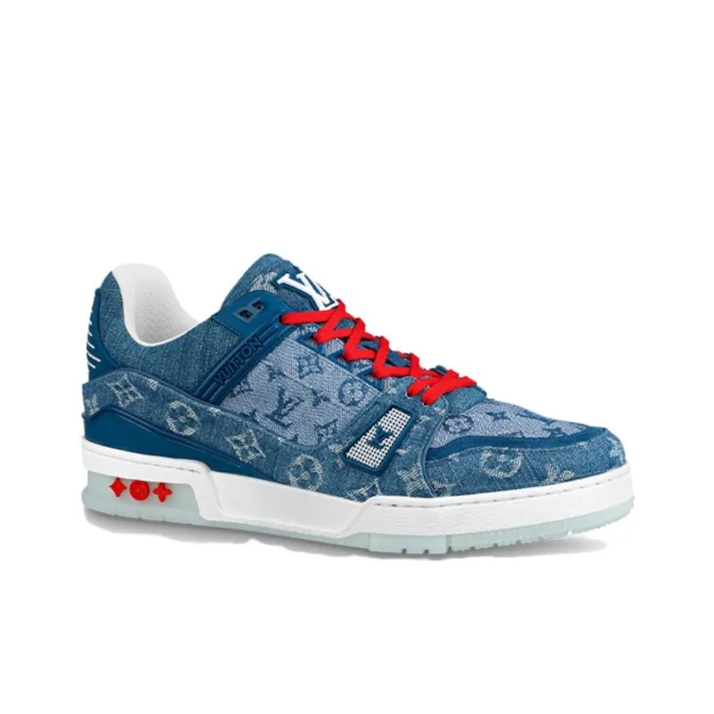 LOUIS VUITTON Trainers 'China Exclusive Denim Blue Red'-1