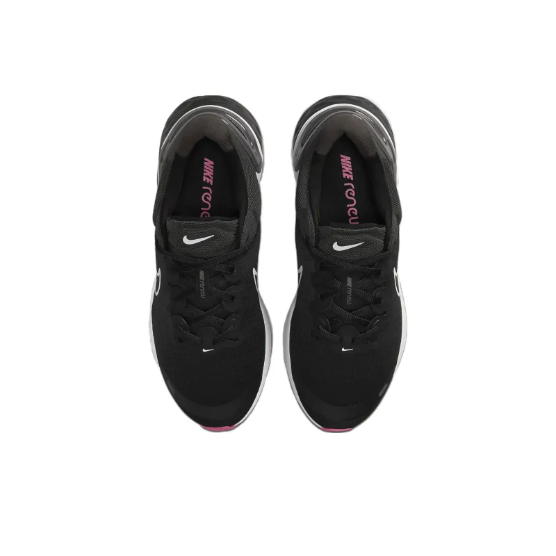 Nike Renew Run 3 Cushioning Anti-Slip And Wear-Resistant Low-Top Running Shoes Black White Red-3