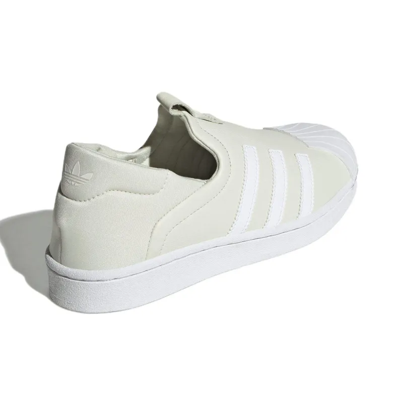 Adidas Originals SUPERSTAR Anti Slip Wear Resistant Low Top Skateboard Shoes Women's Green White-2