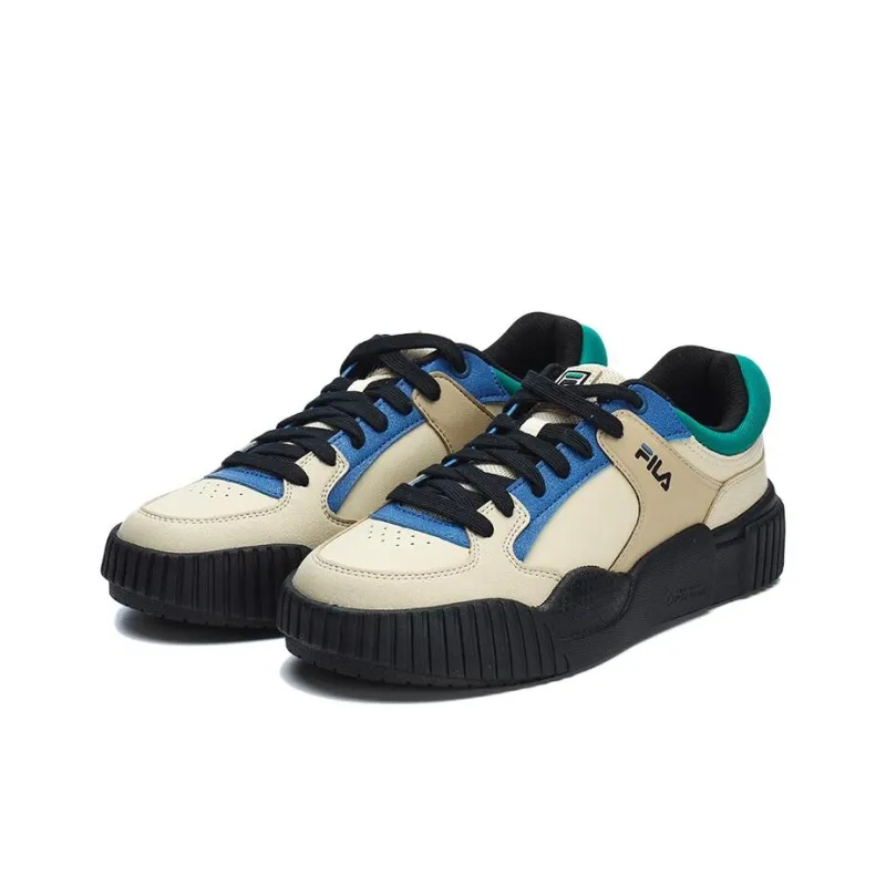 FILA Blocks 'Cream Blue Green' Women's-2