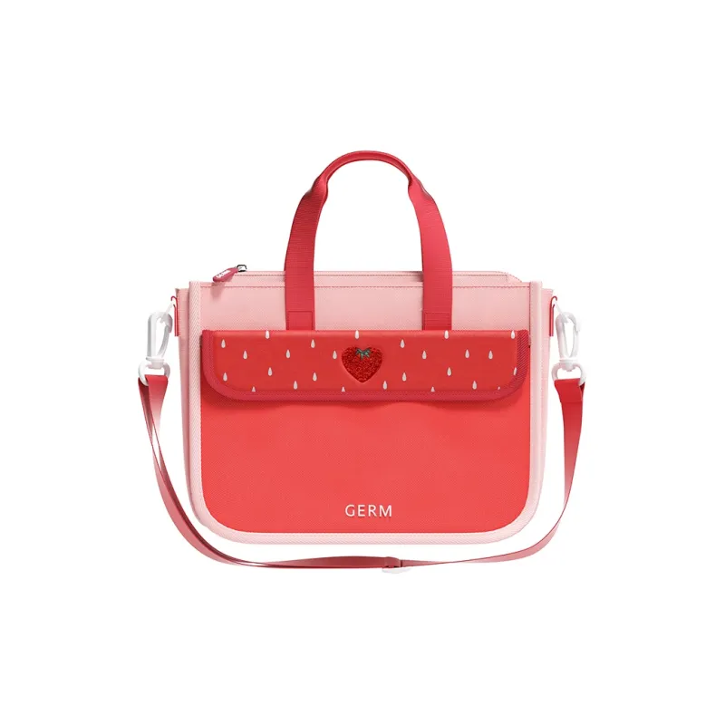 Germ Polyester Whimsical Preppy Tutoring Bag Handbag Regular Unisex Pink/Red/Blue-5