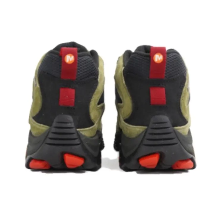 MERRELL MOAB 3 Shock-absorbing And Waterproof High-Top Trekking Shoes Men's Green-2