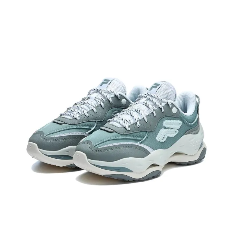 FILA FUSION Cheese Sneakers 'Grey Blue White' Women's-1