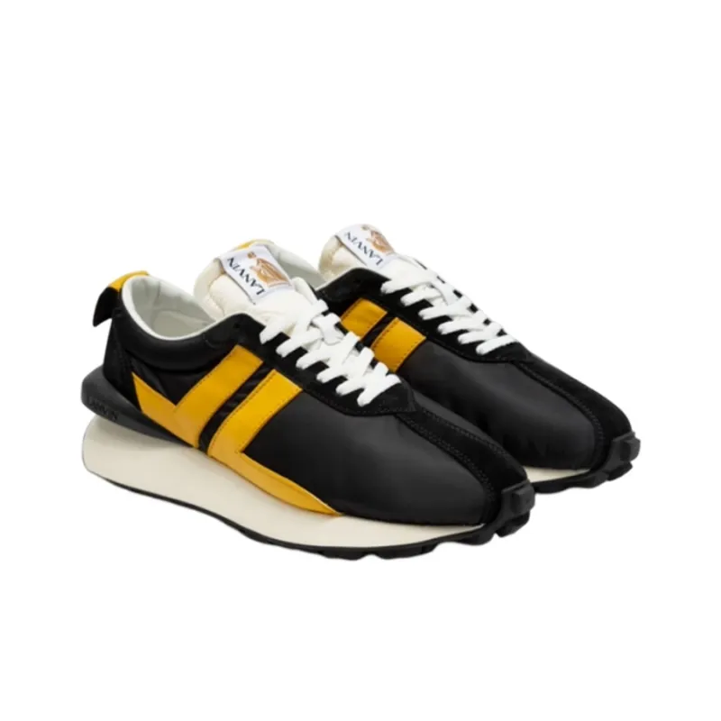 Lanvin Bumpr Low Top Casual Shoes Men's Yellow Black-2