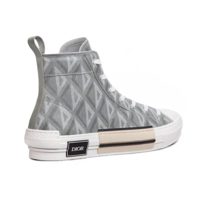 DIOR B23 High Top Gray Cd Diamond-4