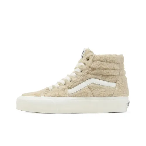 Vans SK8 Skateboard Shoes Unisex High-Top Beige