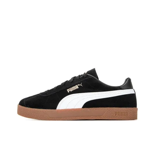 PUMA Club Skateboard Shoes Unisex Low-Top Black