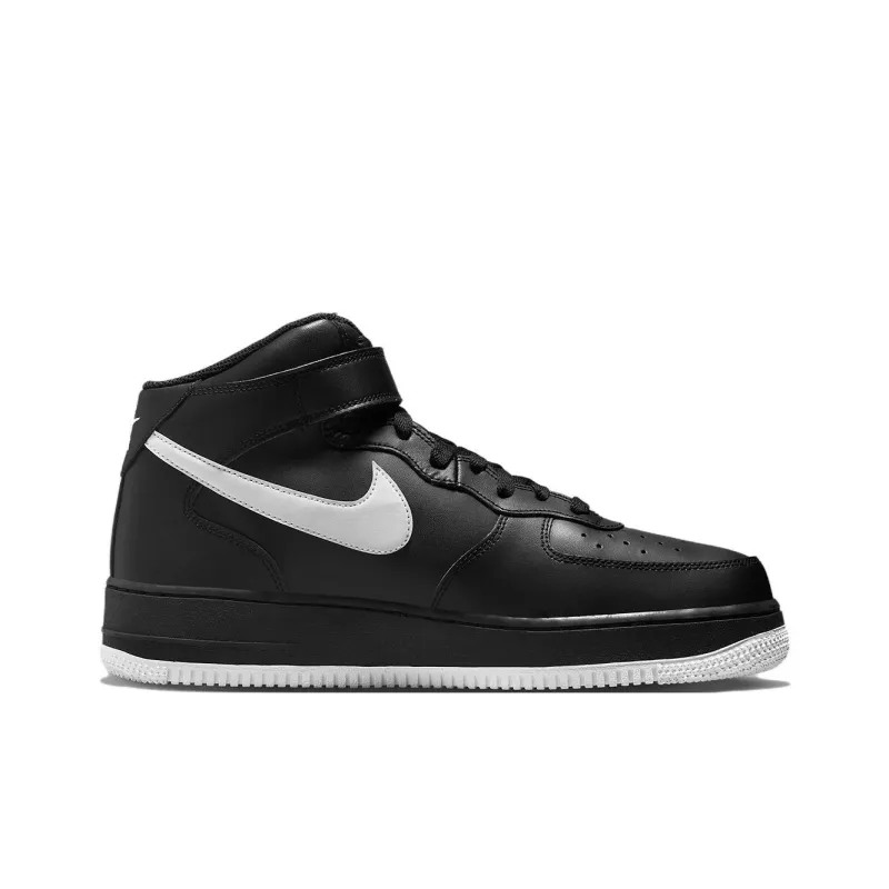 Nike Air Force 1 Mid '07 Black White Sole-1