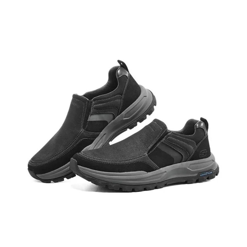 Skechers Zeller Cushioning Wear Resistant Balance Low Top Casual Shoes Men's Black-2