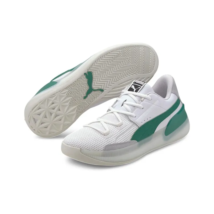 PUMA Clyde Hardwood White Green-2