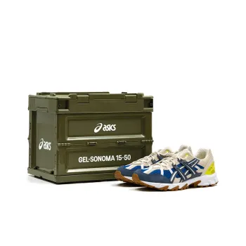 Asics Gel Sonoma 15 50 Low Top Running Shoes Men's Beige Gray Blue Special Box Limited Edition