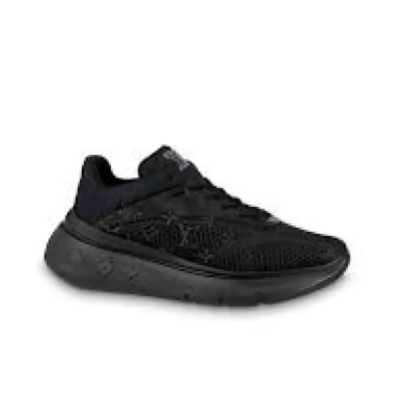 LOUIS VUITTON Show Up Abrasion Resistant Low Top Casual Shoes Men's Black-1
