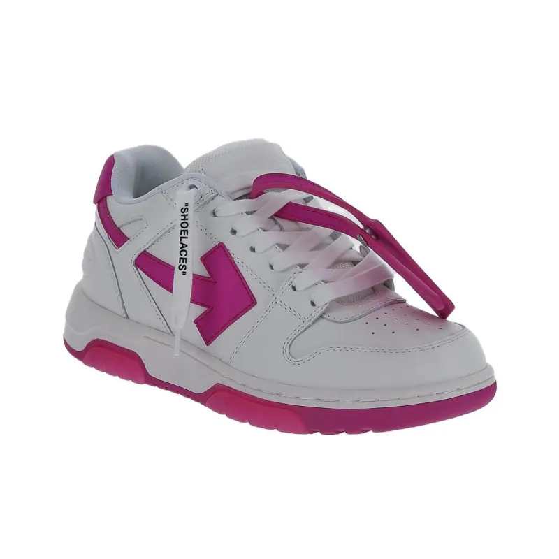 OFF WHITE Out Of Office Calf Leather 'White Purple' Women's-2