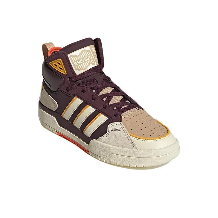 Adidas Neo 100DB 'Brown Cream Yellow'-2