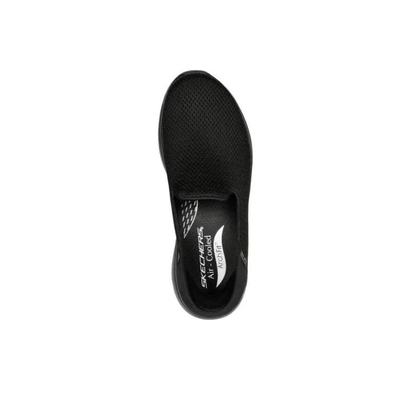 Skechers Go Walk Arch Fit Casual Shoes Women's Low Top Black/White-3