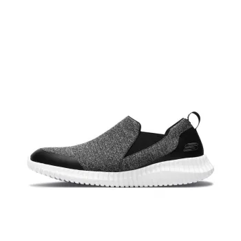 Skechers Elite Fle Cushioning Wear-Resistant Low-Top Sports Casual Shoes Black White