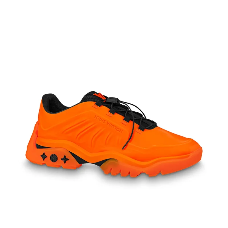 LOUIS VUITTON Millenium Slip Resistant, Abrasion Resistant, Breathable, Lightweight Low Top Casual Shoes Men's Orange-1